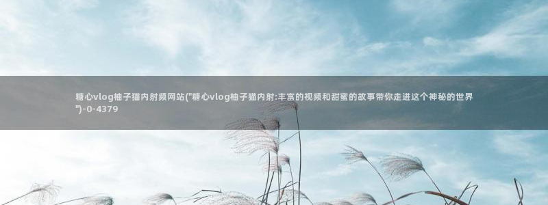 糖心vlog删除不了